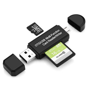 Memory Card Readers & Adapters Sd / Micro Card Reader Usb Adapter And 2.0 Portable Memory For Sdxc Sdhc Black