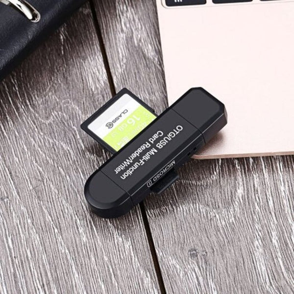 Memory Card Readers & Adapters Sd / Micro Card Reader Usb Adapter And 2.0 Portable Memory For Sdxc Sdhc Black