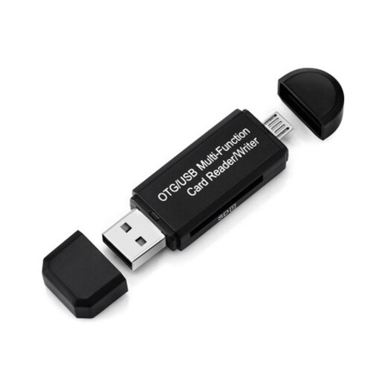 Sd / Tf Card Reader 2 In 1 Black