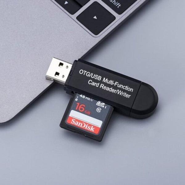 Sd / Tf Card Reader 2 In 1 Black