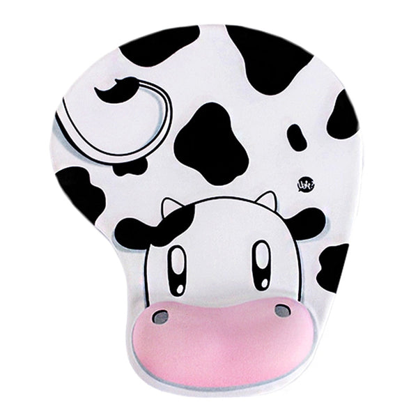 Mouse Pads & Wrist Rests Cartoon Cow Ergonomic Wrist Rest Mouse Pad