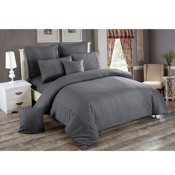 Quilt Covers Seersucker Double Size Duvet Quilt Cover Set