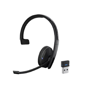 Headsets Sennheiser Adapt 230 On Ear Single Sided Bluetooth Headset With Usb Dongle Uc Optimised And Microsoft Teams Certified Noise Cancelling