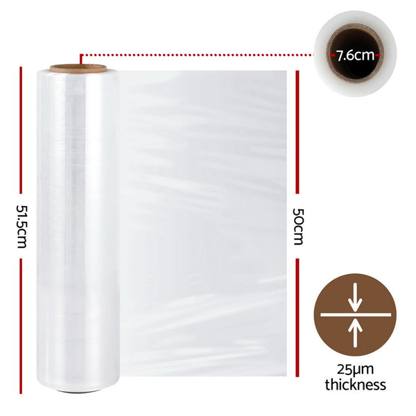 Shrink Wrap 400M 2Pcs Stretch Film Rolls Protect Package Material Home Warehouse