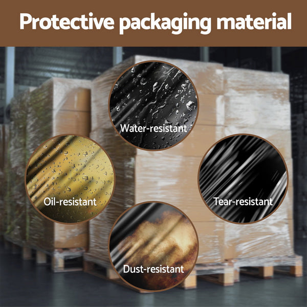 Shrink Wrap 400Mx50cm Stretch Film 4Pcs Rolls Package Material Home Warehouse