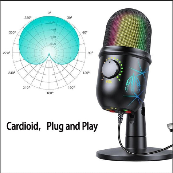 Podcast Youtube Recording Streaming Condenser Desktop Microphone