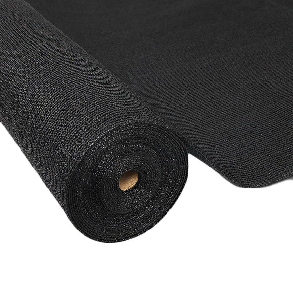 Shade Sails Instahut 3.66 X 20M Shade Sail Cloth Black Uvstabilized Hpde