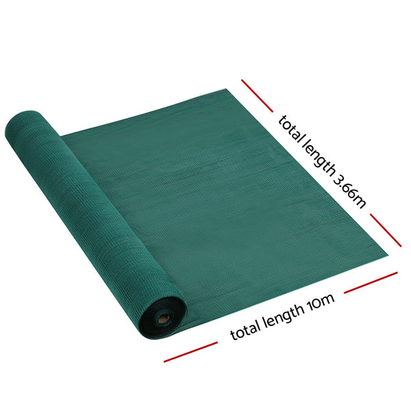 Shade Sails Instahut 50%Uv Shade Cloth Shadecloth Sail Garden Mesh Roll Outdoor 3.66X10m Gr