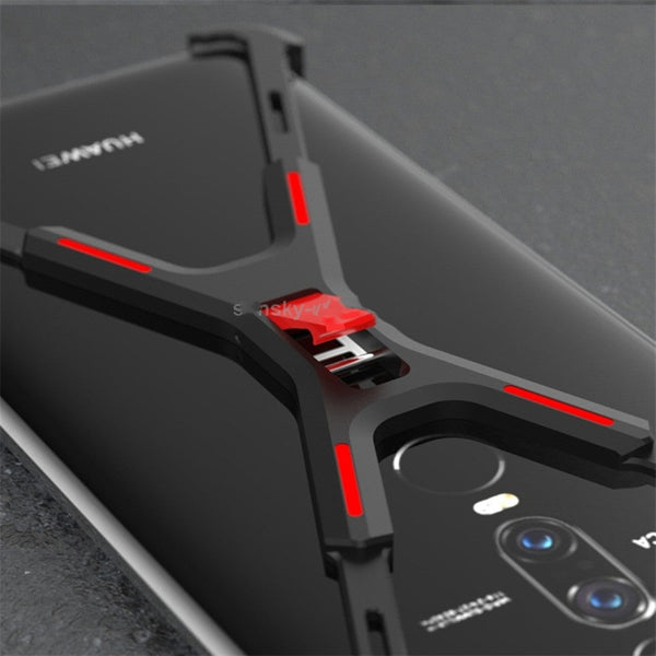 Shockproof Metal Bare Frame Protective Case For Mate Rs Porsche Design Black Red