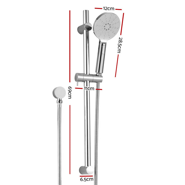 Shower Heads & Combos Handheld Shower Head Wall Holder 4.7'' High Pressure Adjustable 3 Modes Chrome