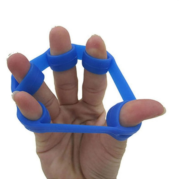 Hand Grippers Silicone Hand Grip Strengthener Finger Stretcher Trainer Exerciser Dark Blue 5Kg11lb