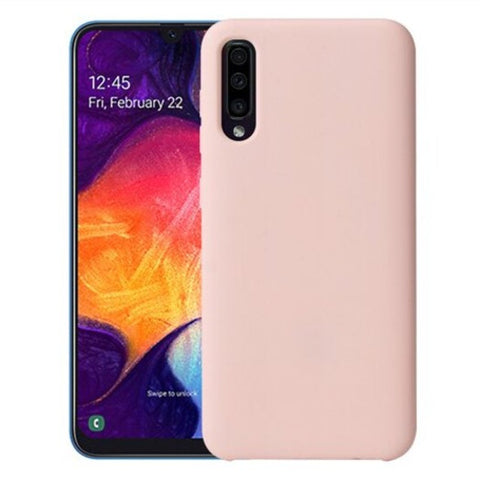 Silicone Protective Cover Case For Samsung Galaxy A50 Pink