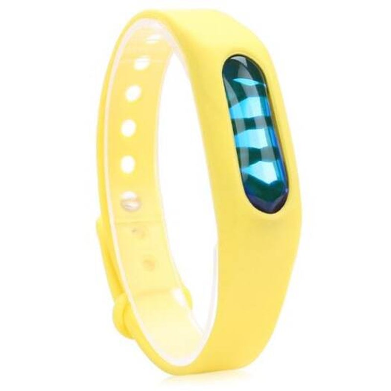 Silicone Repellent Bracelet For Xiaomi Mi Band 1 Yellow