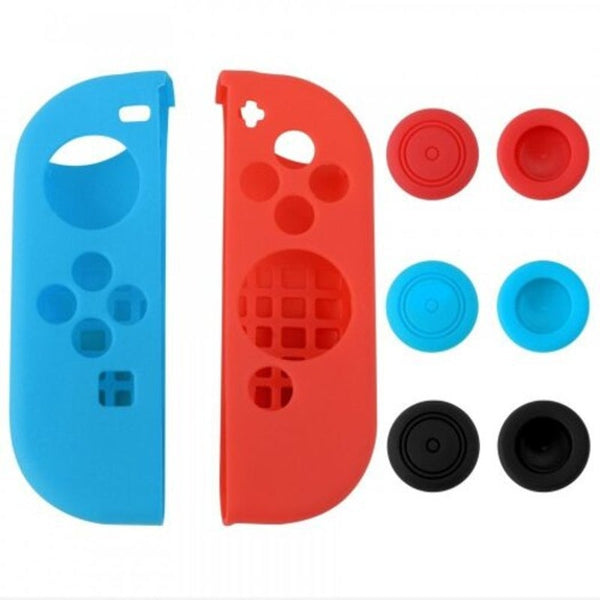 Bags, Skins & Travel Cases Silicone Skin Case With 6Pcs Thumb Stick Caps For Nintendo Switch Controller Multi A