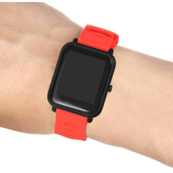 Watch Bands Silicone Watch Band Strap For Amazfit Bip Youth Red