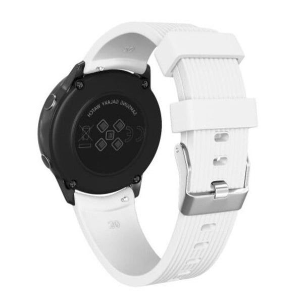Silicone Watch Band Strap For Samsung Galaxy Active / Gear Sport S2 Classic White