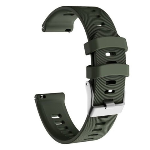 Watch Bands Watch Strap Garmin Forerunner 245/245M/Vivoactive3 Soft Silicone Band Army Green