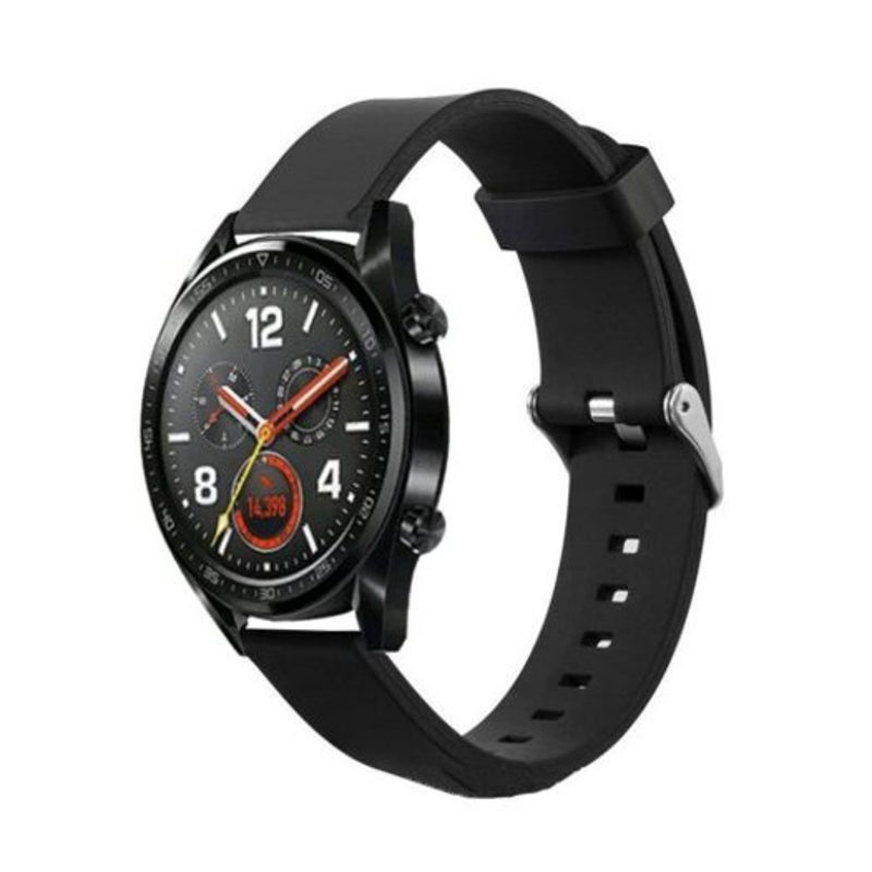 Watch Bands Silicone Watch Band Wrist Strap For Huawei Gt / 2 Pro Honor Magic Black