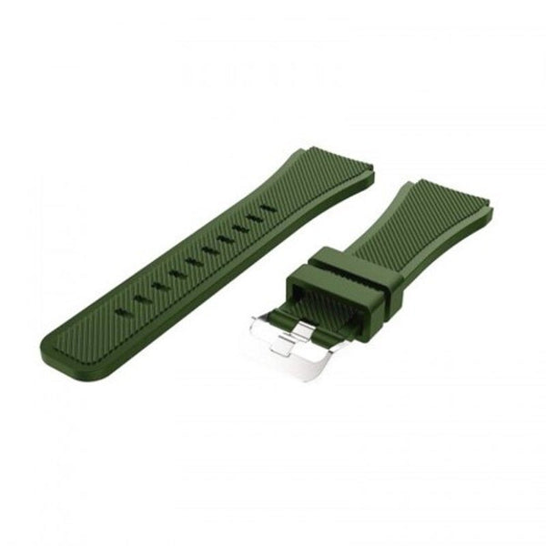 Watch Bands Silicone Watch Band Wrist Strap For Ticwatch Pro / S2 E2 Army Green