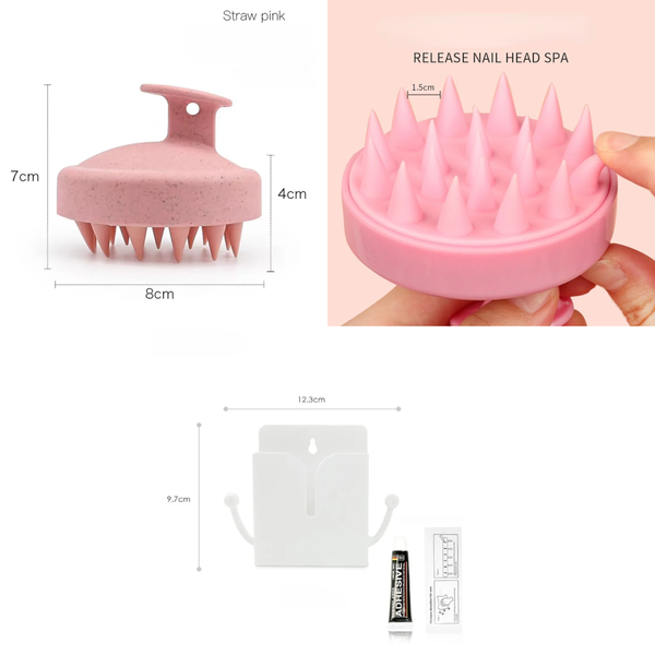 Brushes & Combs Silicone Shampoo Brush Head Scalp Massage Comb Bath Shower Hairdressing Tool