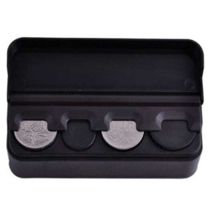 Car Organisers Simple Creative Car Coin Box Black