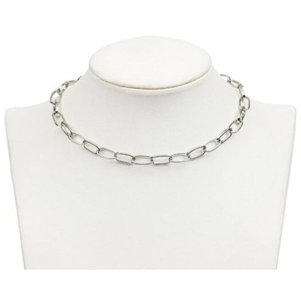 Simple Fashion Metal Ladies Personality Necklace Platinum 3711Cm