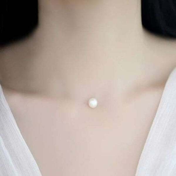 Simple Temperament And Pearl Chain White 4010.5Cm