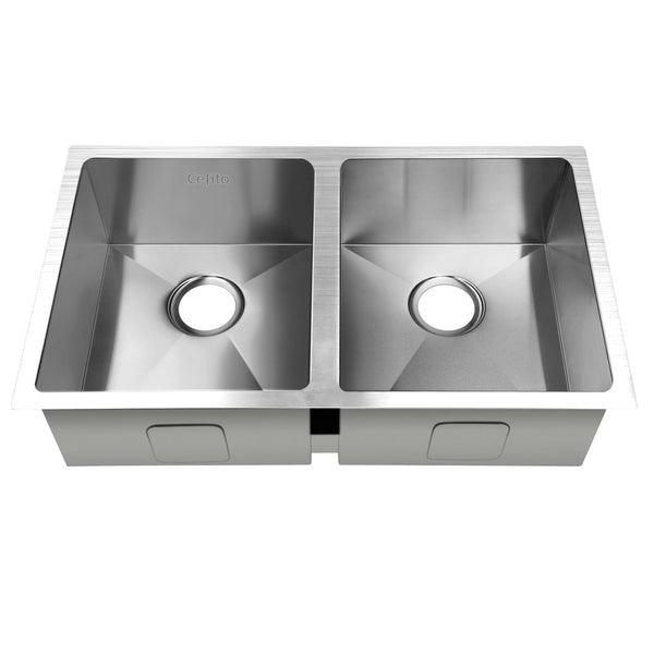 Kitchen Sinks Cefito 77Cm X 45Cm Stainless Steel Kitchen Sink Under/Top/Flush Mount Silver