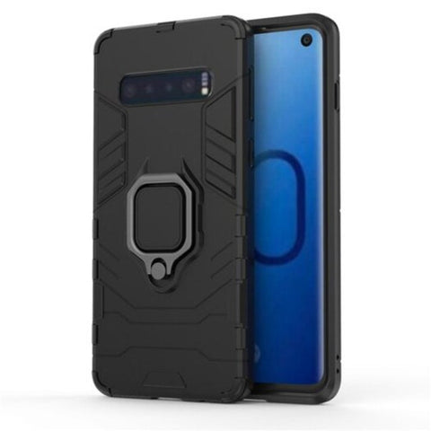 Slim Coque Armor Magnetic Attraction Anti Knock Phone Case For Samsung S10 / Plus Black