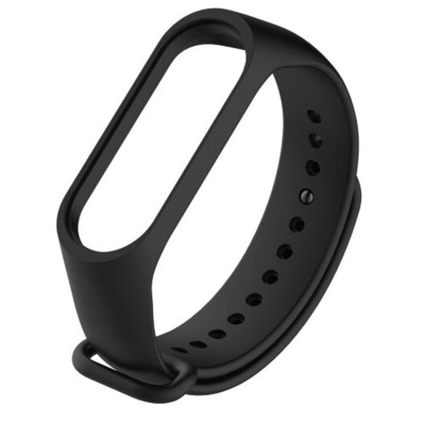 Smart Wrist Watch Strap For Xiaomi Mi Band 3 / 4 Black