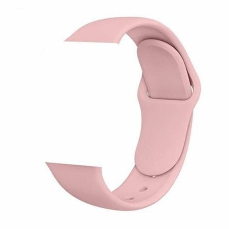 Watch Bands Soft Silicone Breathable Replacement Watch Band For Apple Series 1 / 2 3 4 Pink 42 44Mm