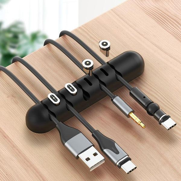 Cable Ties & Organisers Soft Silicone Magnetic Cable Management Usb Data Line Storage Holder Organizer Organizers