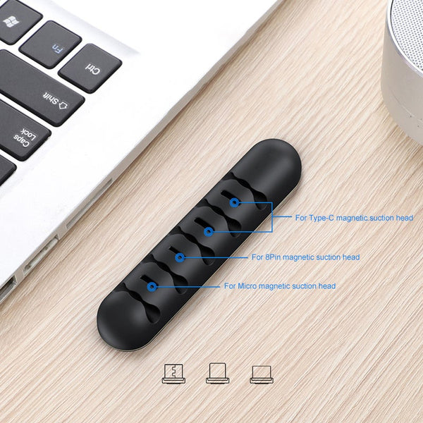 Cable Ties & Organisers Soft Silicone Magnetic Cable Management Usb Data Line Storage Holder Organizer Organizers