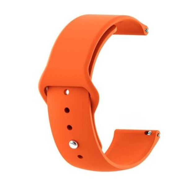 Watch Bands Soft Silicone Wrist Strap Watch Band For Samsung Galaxy 46Mm Sm R800 Orange