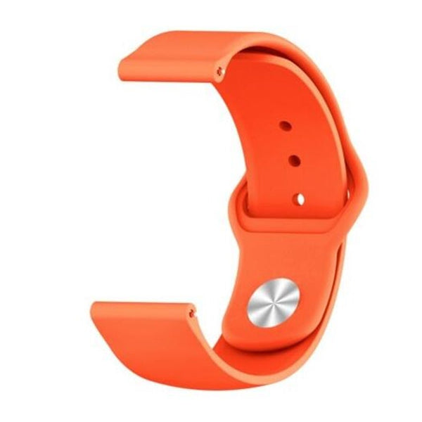 Watch Bands Soft Silicone Wrist Strap Watch Band For Samsung Galaxy 46Mm Sm R800 Orange