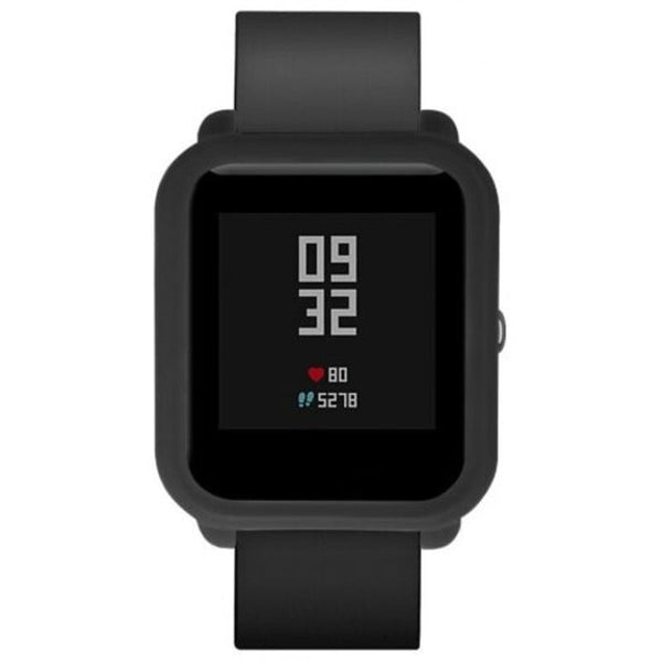 Soft Tpu Protection Silicone Full Case Cover For Amazfit Bip Youth Watch Black