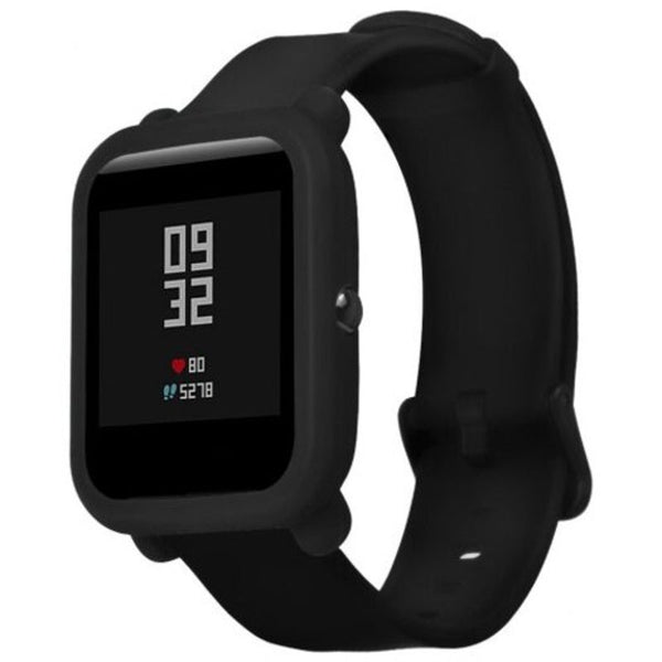 Smart Watch Cases Soft Tpu Protection Silicone Full Case Cover For Amazfit Bip Youth Watch Black