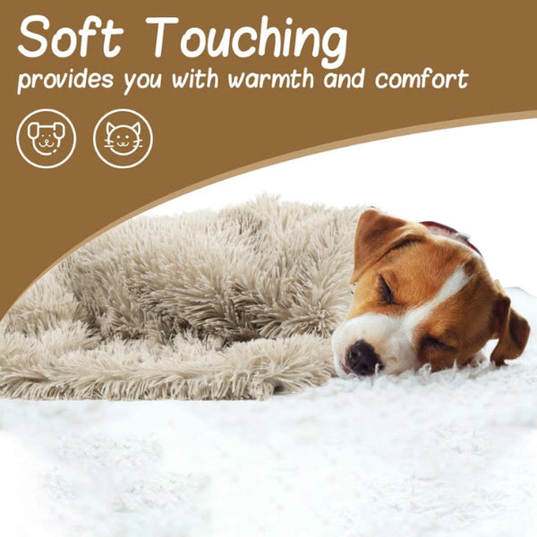 Dog Blankets 100X75cm Pet Mat Soft Fluffy Warm Fleece Blanket Green