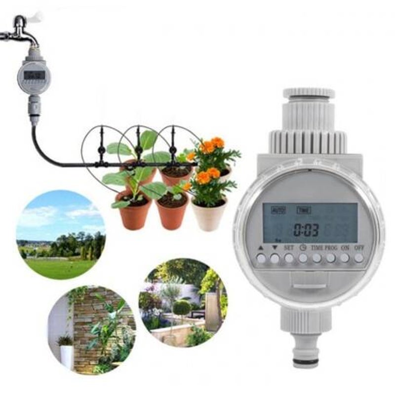 Watering Timers & Controllers Solar Energy Garden Park Irrigation Timer Platinum