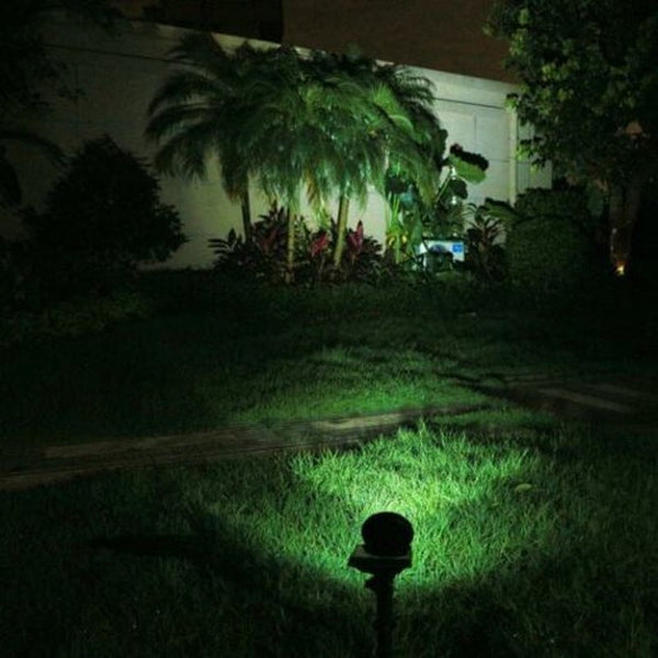 Landscape & Walkway Lights Solar Spotlight Lawn Flood Light Outdoor Waterproof Garden 4 Led Wall Lamp Black 2700K 3000K