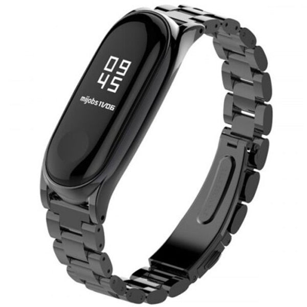 Watch Bands Solid Replacement Steel Strap Wristband Bracelet For Xiaomi Mi Band 3