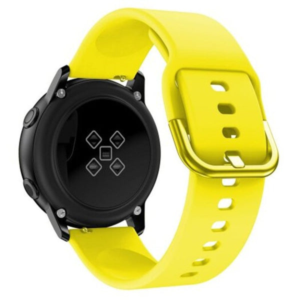 Watch Bands Sport Silicone Watch Band Wrist Strap For Samsung Galaxy 42Mm / Active Yellow