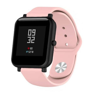 Sport Silicone Wrist Strap Watch Band For Xiaomi Amazfit Bip Youth Pink