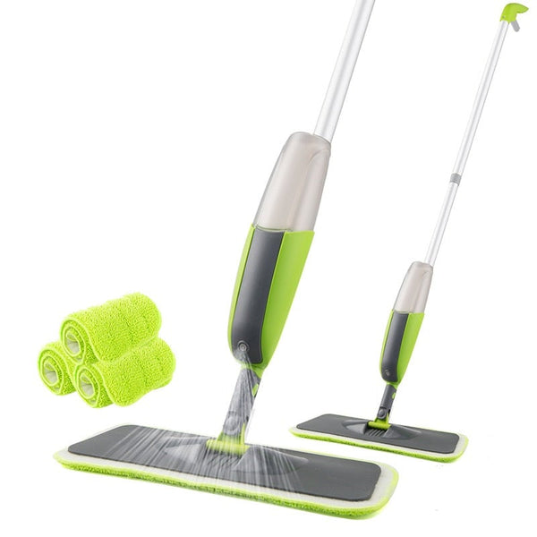 Mop & Broom Accessories Spray Mop With Reusable Microfiber Pads 360 Degree Metal Handle For Home Kitchen Laminate Wood Ceramic Tiles Floor Cleaning