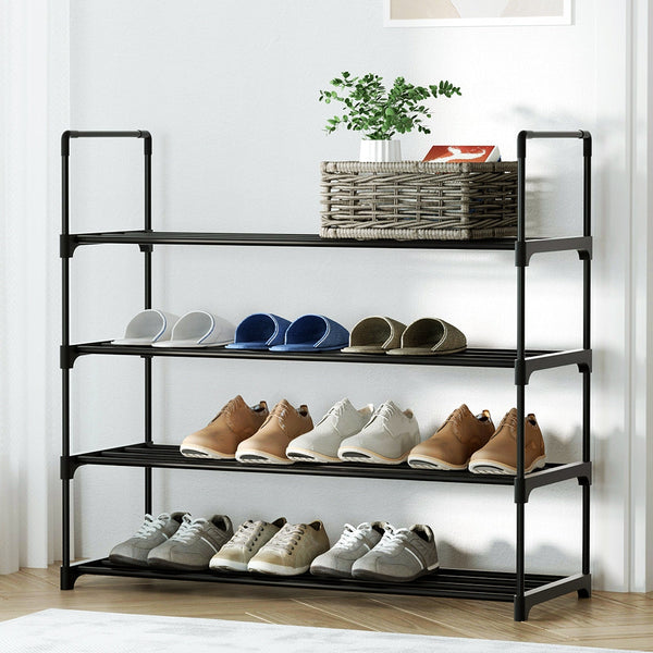 Toner Cartridges Artiss Shoe Rack Stackable 4 Tiers 80Cm Shoes Shelves Storage Stand Black