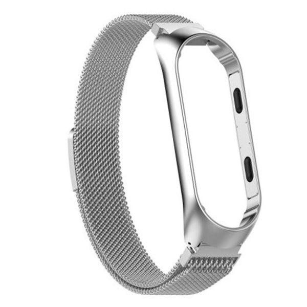 Watch Bands Stainless Steel Strap For Xiaomi Mi Band 3 Smart Bracelet Platinum