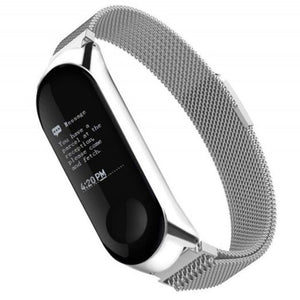 Watch Bands Stainless Steel Strap For Xiaomi Mi Band 4 Smart Bracelet Silver