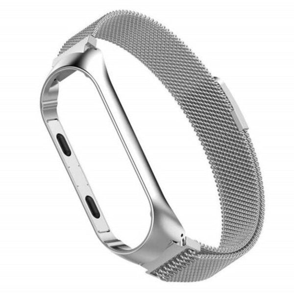 Watch Bands Stainless Steel Strap For Xiaomi Mi Band 4 Smart Bracelet Silver