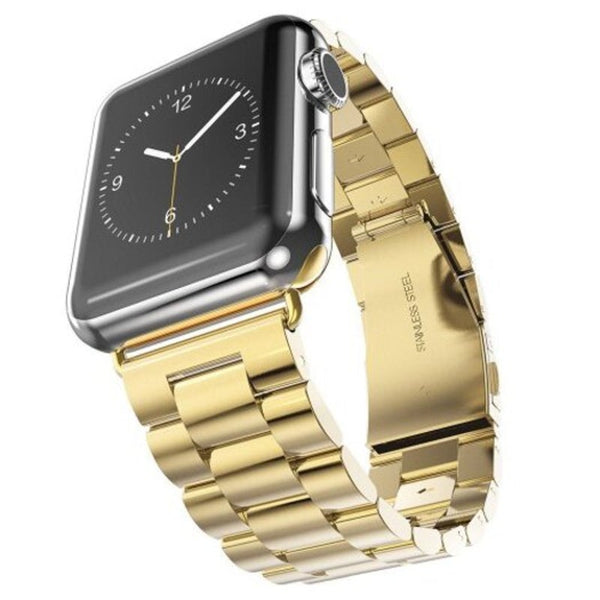 Watch Bands Stainless Steel Wristband Strap For Apple Watch Series 4 / 3 2 1 42Mm 44Mm Gold