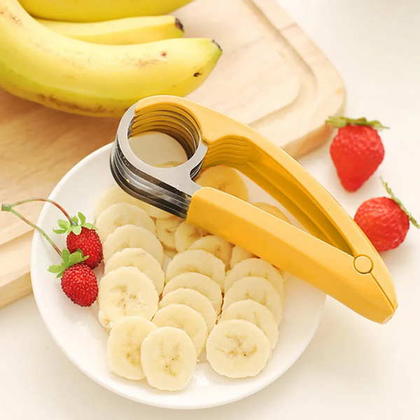 Stainless Steel Banana Cutter Fruit Vegetable Sausage Slicer Tool Kitchen Accessories
